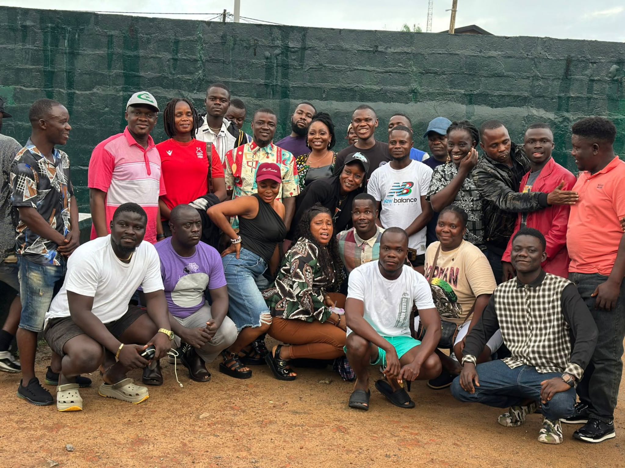 Karn High School community members at a gathering